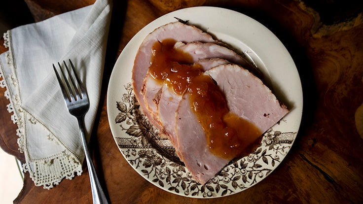 Harvey's Sweet and Sour Sauce over Ham